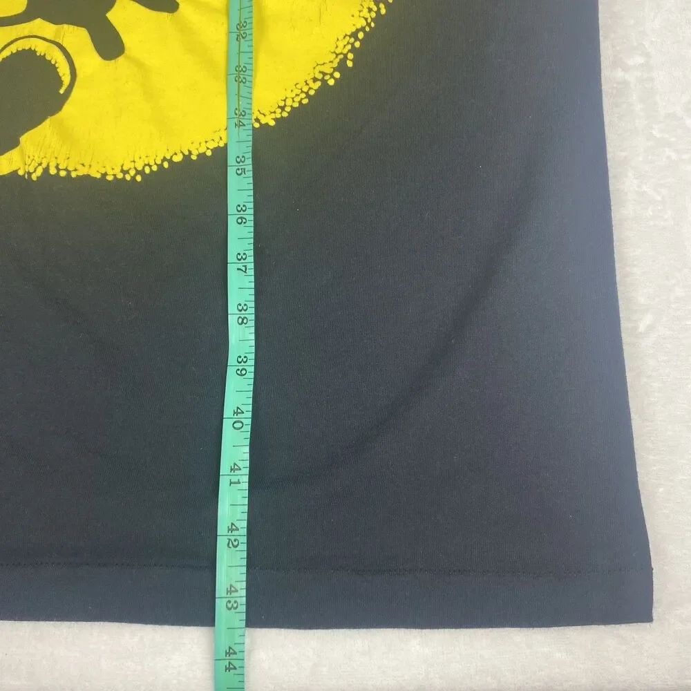 Vintage Disney Mickey Mouse Nightgown Pajama Shirt Womens One Size Black Yellow - Picture 4 of 10